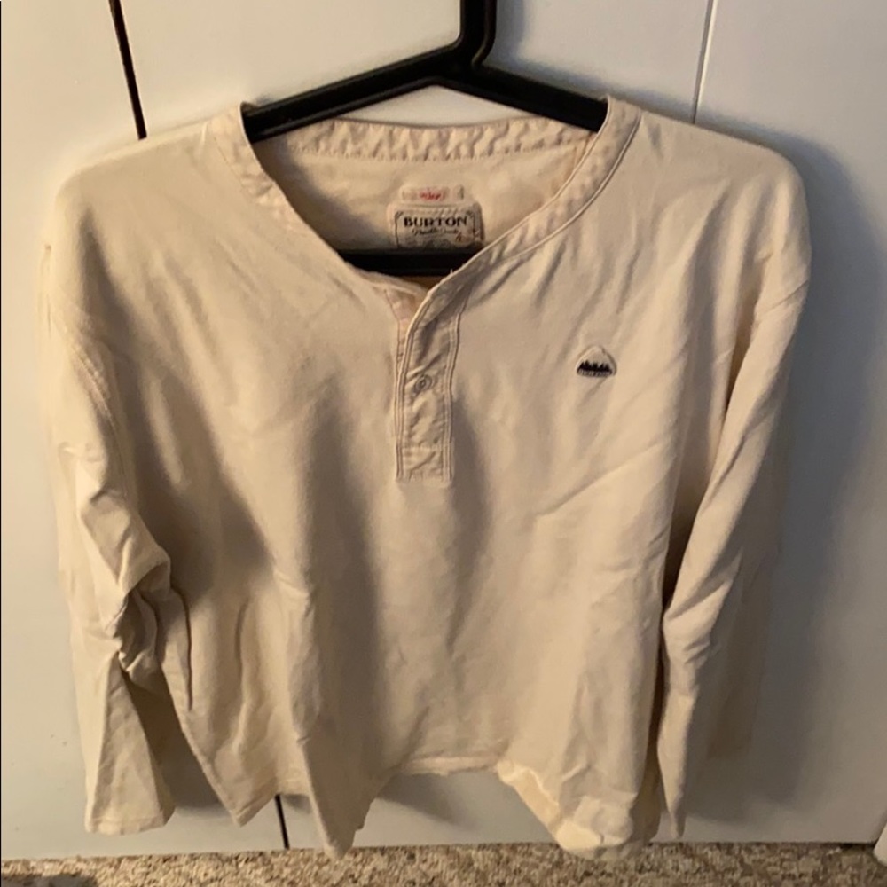 Men’s tan Burton long sleeve t-shirt